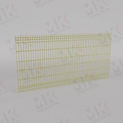 3Д забор желтый (RAL 1021) 2500х3000х3.5 Light