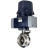 Затвор дисковый поворотный WBV3131E-2W-T-H Ду15 Ру10 резьбовой, корпус - пищевая нержавеющая сталь AISI 304, диск - нержавеющая сталь AISI 304, уплотнение - EPDM, с электроприводом четвертьоборотным QTSA-N-003EM-O0-220VAC с пружинным возвратом в Омске