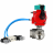 Кран шаровой BV3232P(4pc)-SP-3WL-T-ISO-H WDVF Ду65 Ру40 стандартнопроходной, 3-ходовой L-тип, внутренняя резьба, нержавеющая сталь AISI 316, с пневмоприводом PA-DA-105, пневмораспределителем 4V320-10 AC220V и магнитным переключателем ALS200D в Омске