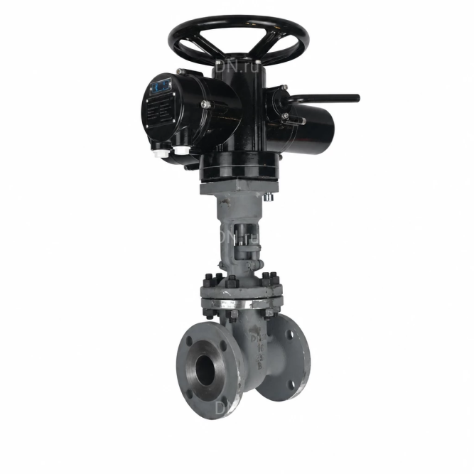 Задвижка клиновая 30с941нж GVWR2121M-2W-F-ОСТ Ду250 Ру16 GAIR фланцевая, корпус - сталь 25Л, материал клина - сталь 25Л, уплотнение - металл, с ОСТ-фланцем, с электроприводом MT-N-030M-O2-220VAC-У1 пятикулачковым в Омске