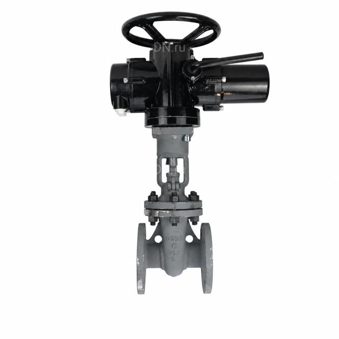 Задвижка клиновая 30с941нж GVWR2121M-2W-F-ОСТ Ду250 Ру16 GAIR фланцевая, корпус - сталь 25Л, материал клина - сталь 25Л, уплотнение - металл, с ОСТ-фланцем, с электроприводом MT-N-030M-O2-220VAC-У1 пятикулачковым в Омске