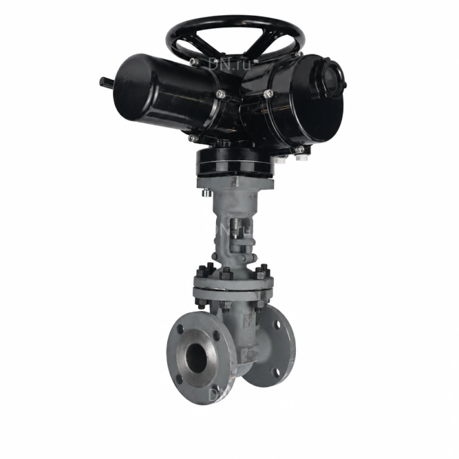 Задвижка клиновая 30с941нж GVWR2121M-2W-F-ОСТ Ду250 Ру16 GAIR фланцевая, корпус - сталь 25Л, материал клина - сталь 25Л, уплотнение - металл, с ОСТ-фланцем, с электроприводом MT-N-030M-O2-220VAC-У1 пятикулачковым в Омске