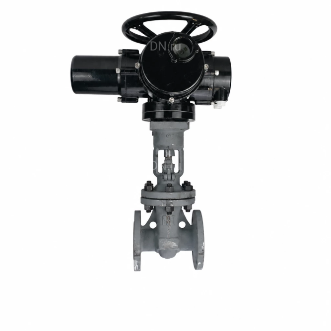 Задвижка клиновая 30с941нж GVWR2121M-2W-F-ОСТ Ду250 Ру16 GAIR фланцевая, корпус - сталь 25Л, материал клина - сталь 25Л, уплотнение - металл, с ОСТ-фланцем, с электроприводом MT-N-030M-O2-220VAC-У1 пятикулачковым в Омске