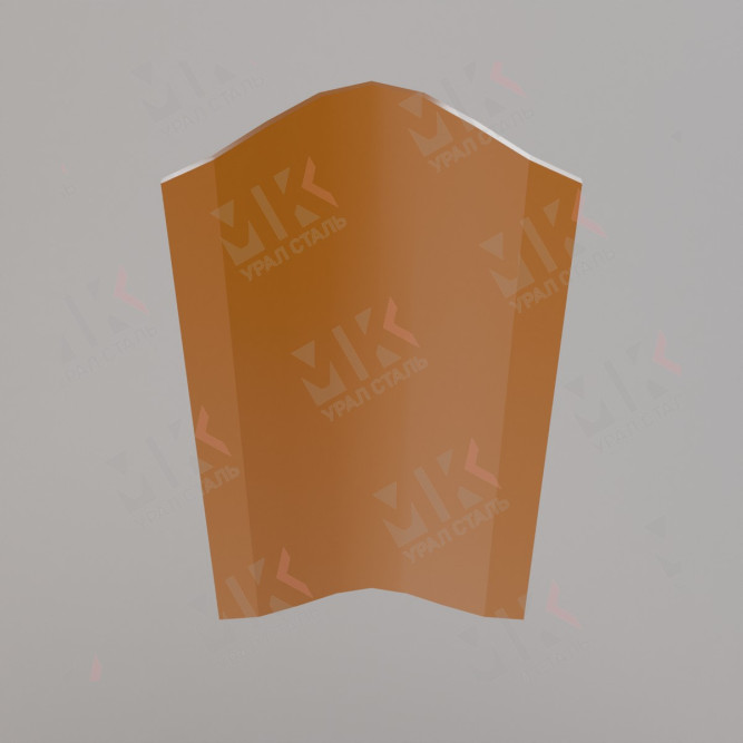 Штакетник металлический ELLIPSE 126 мм 0,5 мм Copper Медный в Омске