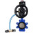Затвор дисковый поворотный WBV1616N-2W-Fb-H Ду125 Ру16 LUG корпус - чугун QT450, диск - чугун QT450, уплотнение - NBR, с пневмоприводом PA-DA-105-1, пневмораспределителем 4V320-08 AC220V и БКВ APL-510N EX в Омске