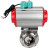 Затвор дисковый поворотный кламповый WBV3131S-2W-C-H Ду20 Ру10 корпус - пищевая нержавеющая сталь 304, уплотнение - Silicon, с пневмоприводом PA-DA-052, пневмораспределителем 4M310-08 DC24V и магнитным переключателем ALS200D в Омске