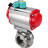 Затвор дисковый поворотный кламповый WBV3131S-2W-C-H Ду20 Ру10 корпус - пищевая нержавеющая сталь 304, уплотнение - Silicon, с пневмоприводом PA-DA-052, пневмораспределителем 4M310-08 DC24V и магнитным переключателем ALS200D в Омске