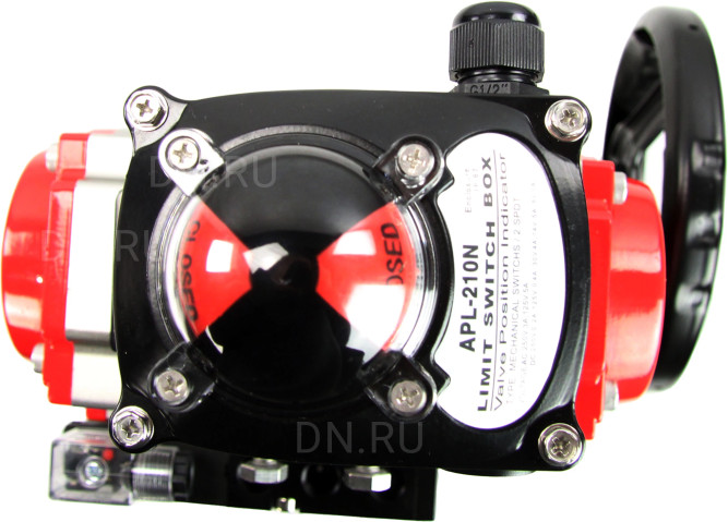 Кран шаровой BV3232P(4pc)-SP-3WL-T-ISO-H Ду32 Ру63 стандартнопроходной трехходовой L-тип, нерж. сталь SS316, внутренняя резьба, PTFE, пн.приводом PA-DA-065, пн.распределителем 4M310-08 DC24V, БКВ APL-210N и ручным дублером MON1-250-T26-ISO в Омске