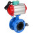 Затвор дисковый поворотный WBV1313E-2W-F-H Ду50 Ру16 фланцевый, корпус - чугун GGG40, диск - чугун GGG40, уплотнение - EPDM, с пневмоприводом PA-DA-105, пневмораспределителем 4V320-08 AC220V и магнитным переключателем ALS200D в Омске
