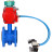 Затвор дисковый поворотный WBV1313E-2W-F-H Ду50 Ру16 фланцевый, корпус - чугун GGG40, диск - чугун GGG40, уплотнение - EPDM, с пневмоприводом PA-DA-105, пневмораспределителем 4V320-08 AC220V и магнитным переключателем ALS200D в Омске