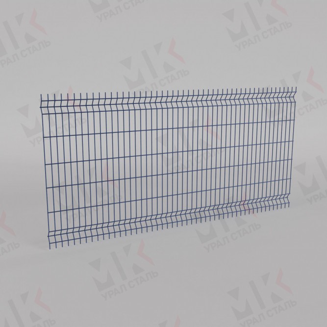 3D-Панели ограждения 4000х2500х4 полимерное покрытие RAL 5005 в Омске