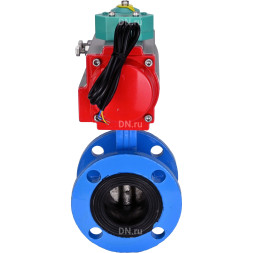 Затвор дисковый поворотный WBV1331E-2W-F-H Ду50 Ру16 корпус - чугун GGG40, диск - нержавеющая сталь 304, уплотнение - EPDM, с пневмоприводом PA-DA-105 и магнитным переключателем ALS200D