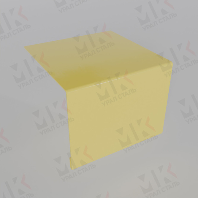 Планка откоса сложная 3D 245х75х3000 мм 0,45 мм Полиэстер RAL 1018 в Омске