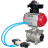 Кран шаровой BV3232P(3pc)-FP-W-ISO-H WDVF Ду40 Ру40 полнопроходной, трехсоставной, корпус - нержавеющая сталь 316, уплотнение - PTFE, под приварку, с пневмоприводом PA-DA-065, пневмораспределителем 4V320-10 AC220V, БКВ APL-210N в Омске