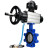 Затвор дисковый поворотный WBV1631E-2W-Fb-H Ду150 Ру16 LUG корпус - чугун QT450, диск - нержавеющая сталь 304, уплотнение - EPDM, с пневмоприводом PA-DA-105-1, пневмораспределителем 4V320-08 AC220V и БКВ APL-510N EX в Омске