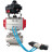 Кран шаровой BV3232P(3pc)-FP-W-ISO-H WDVF Ду40 Ру40 полнопроходной, трехсоставной, корпус - нержавеющая сталь 316, уплотнение - PTFE, под приварку, с пневмоприводом PA-DA-065, пневмораспределителем 4V320-10 AC220V, БКВ APL-410N EX в Омске