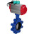 Затвор дисковый поворотный WBV1631N-2W-Fb-H Ду80 Ру16 LUG корпус - чугун QT450, диск - нержавеющая сталь 304, уплотнение - NBR, с пневмоприводом PA-DA-083, пневмораспределителем 4M310-08 AC220V и магнитным переключателем ALS200D в Омске