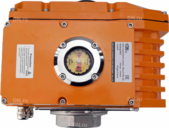 Кран шаровой BV3232P(4pc)-SP-3WT-T-ISO-H Ду32 Ру63 стандартнопроходной T-тип, трехходовой, нержавеющая сталь, внутренняя резьба, уплотнение - PTFE, с эл. приводом E34-N-005EM-O1-220VAC-У1 в Омске